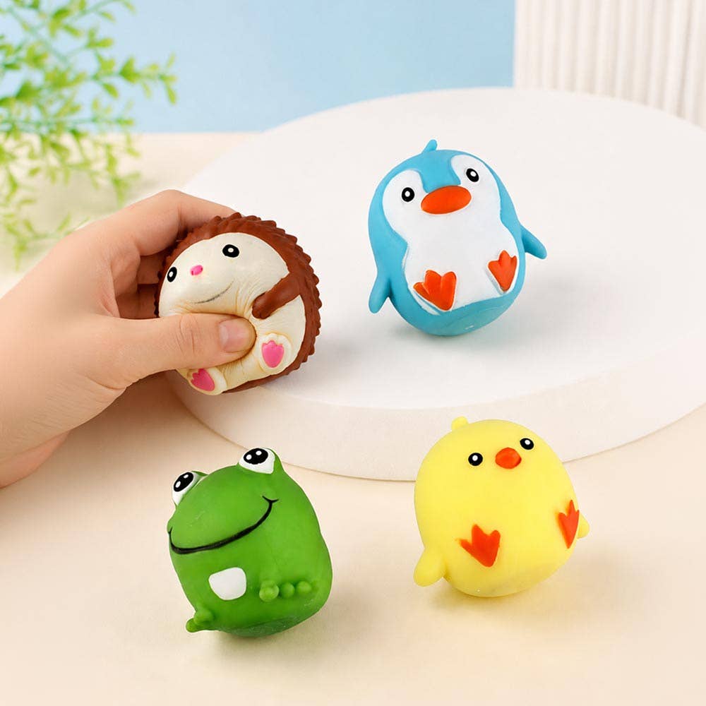 12PCS - Cute Animal Squeeze Squishy Stress Relief Toy