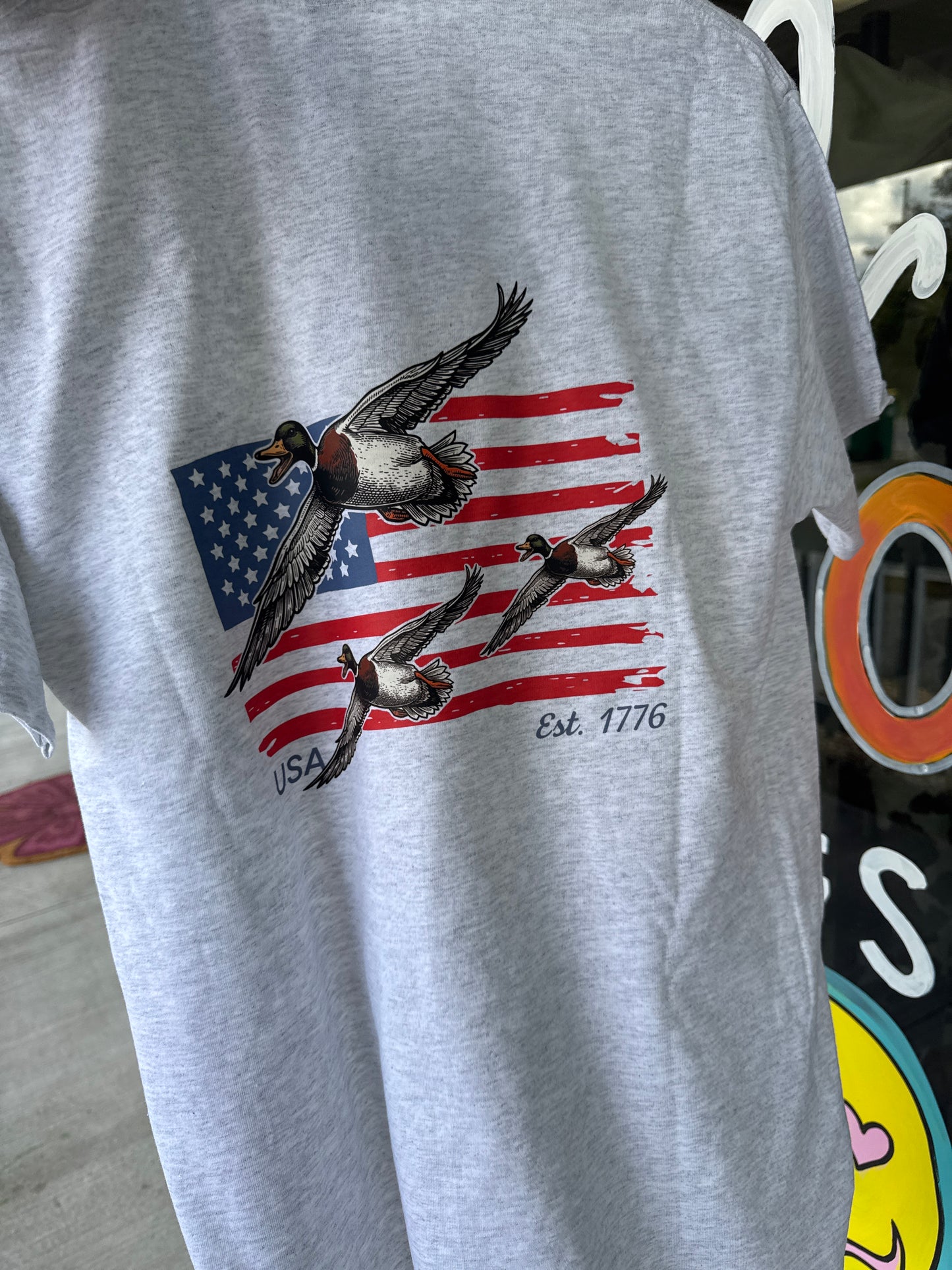 USA Est 1776 Flag Ducks