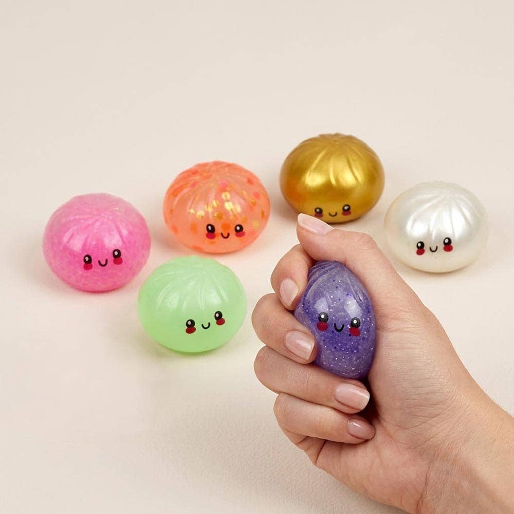 12PCS - Glitter Mystery Squishy Dumpling Stress Relief Squishy Toy