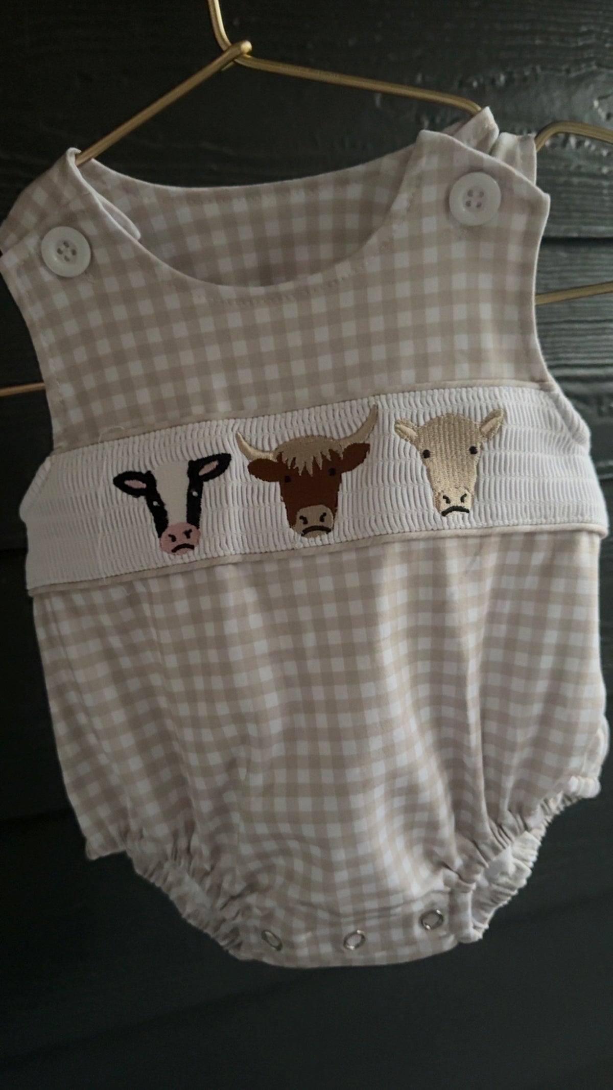 Cow Bull Romper