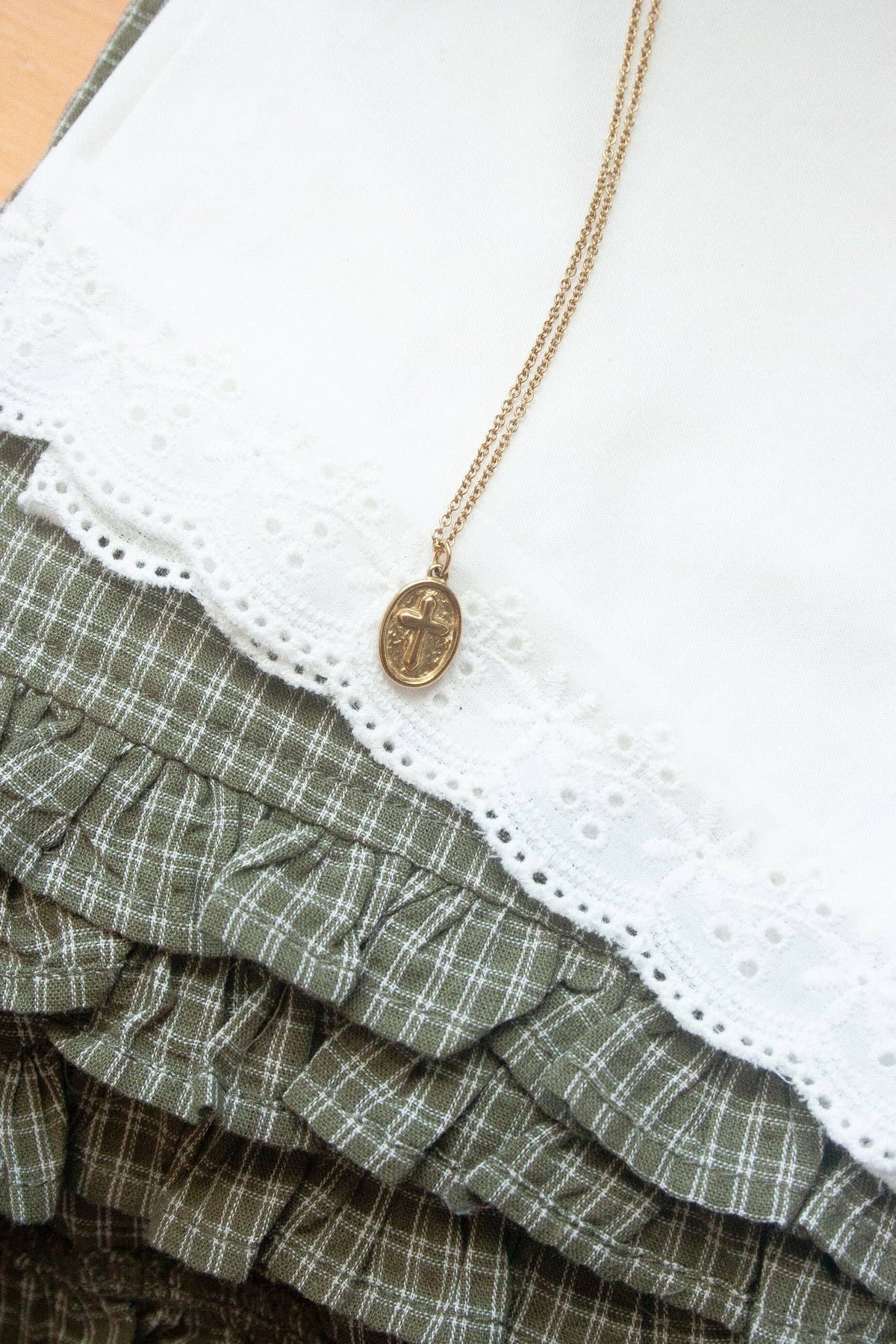 Faithful Cross Necklace Psalm 145:13