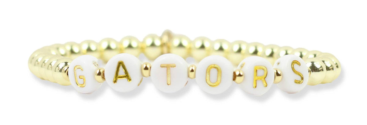 Gold Midi Stretch Bracelet - Gators