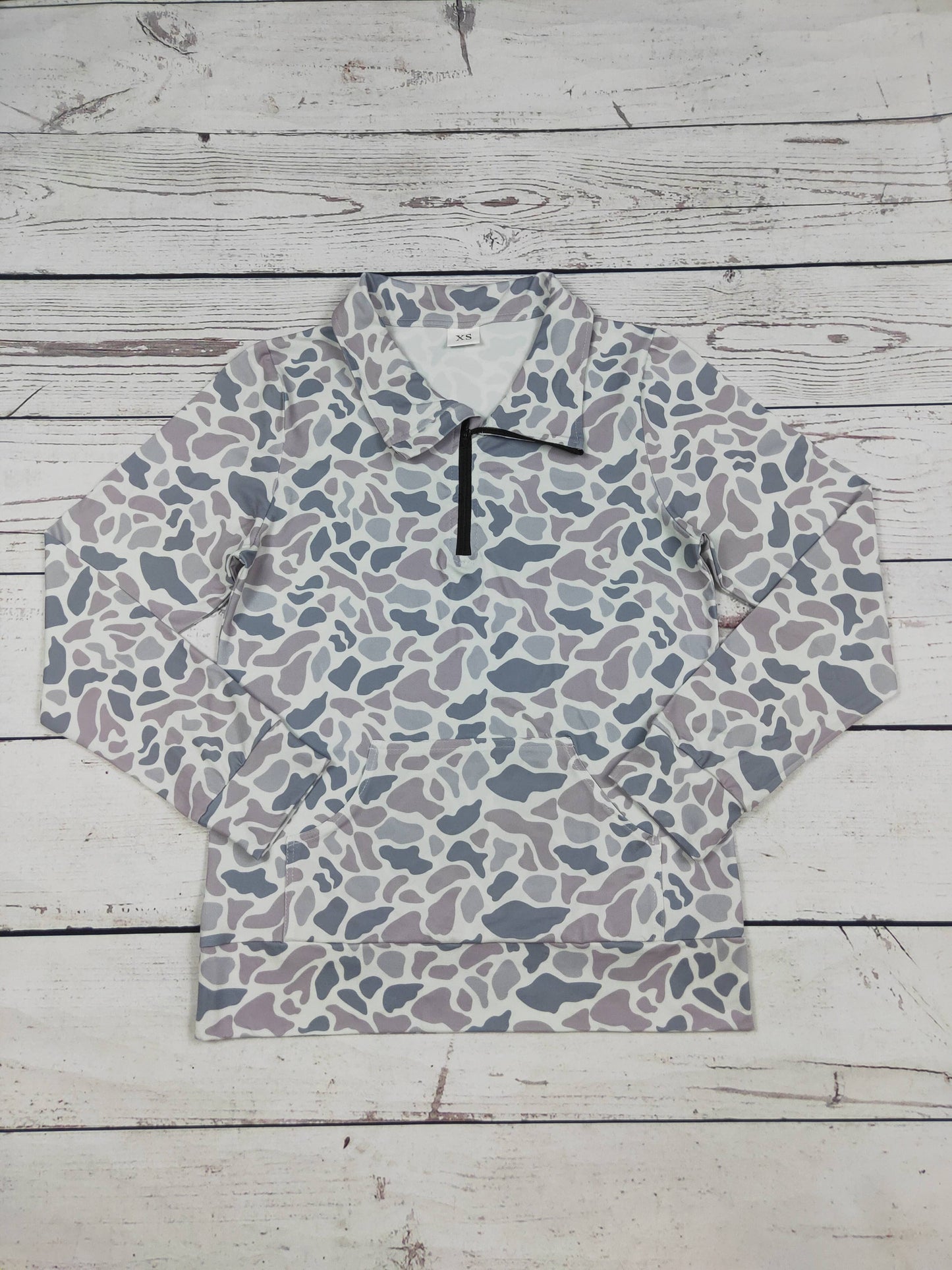 Grey Camouflage Pullover