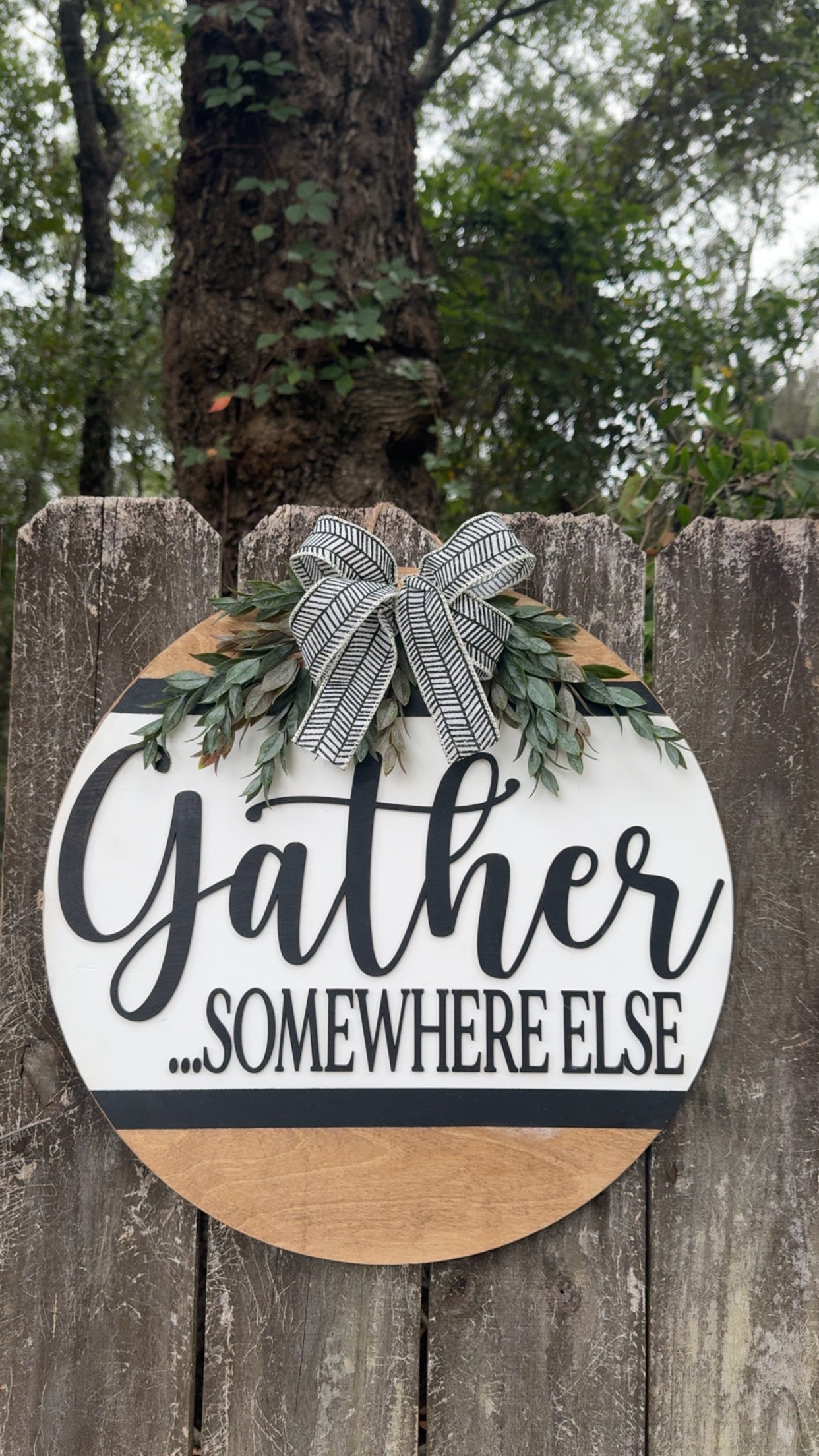 Gather Somewhere Else Door Hanger