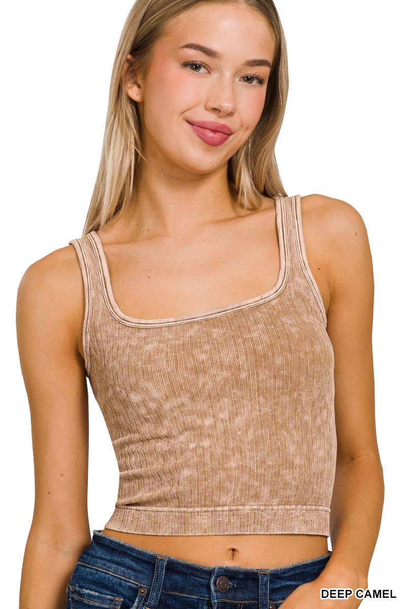 Premium Washed Seamless 2-way Tank