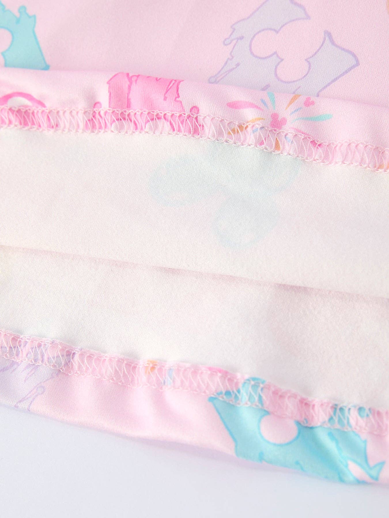 Pink Theme Park Print Girls Twirl Dress