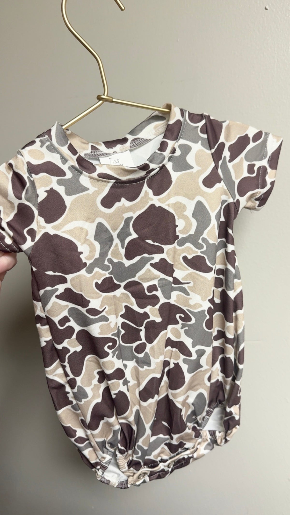 Brown Camo Onesie