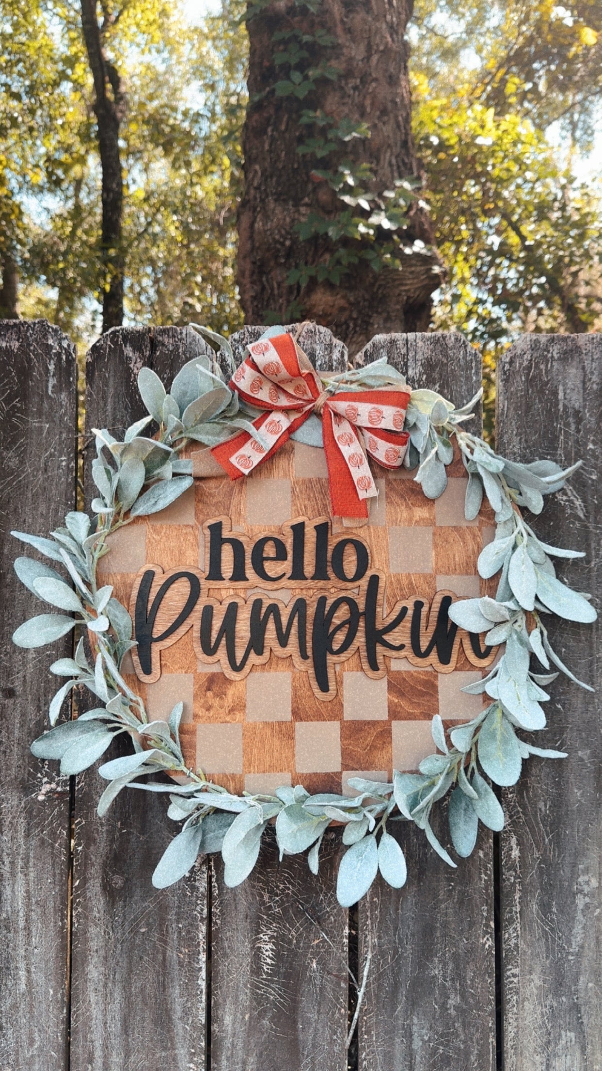 Hello Pumpkin Door Hanger