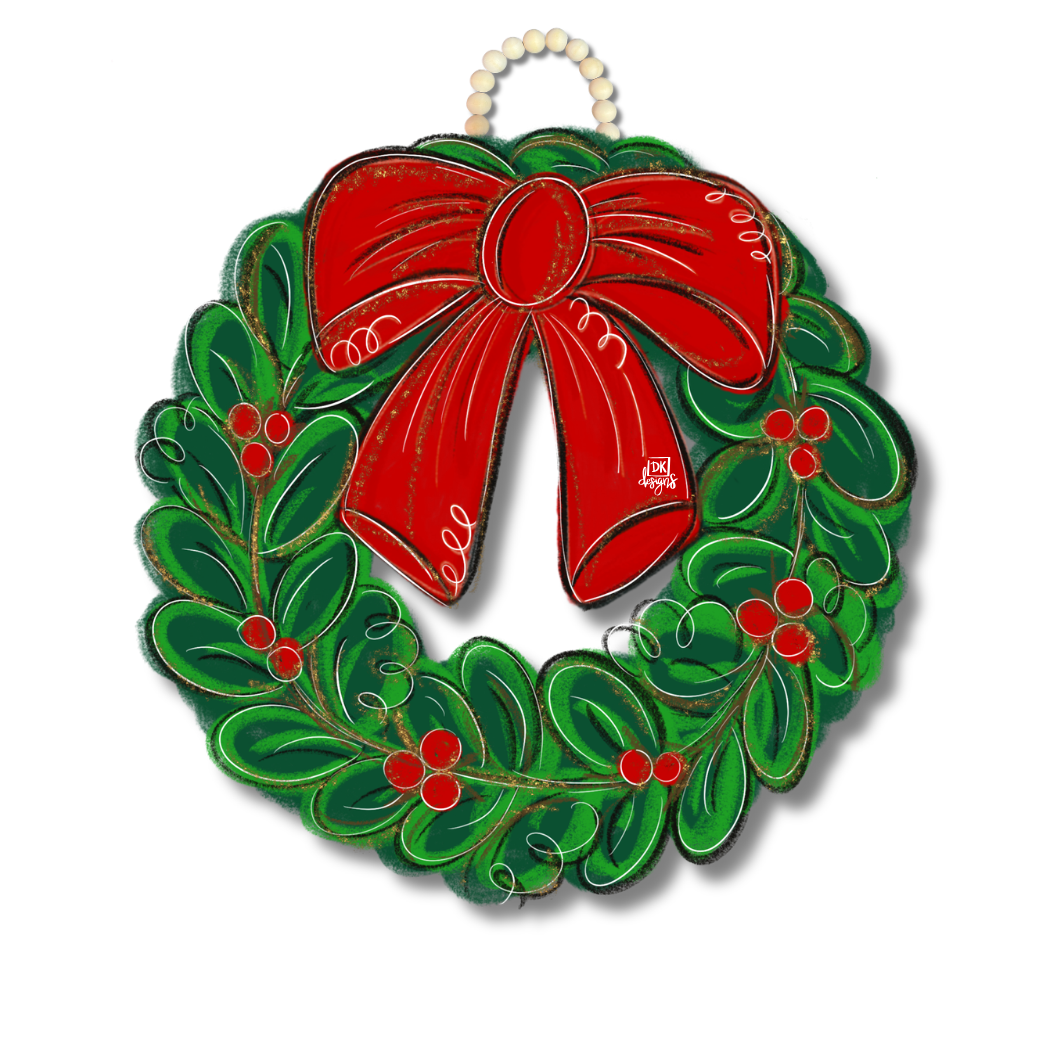 Christmas Wreath Door Hanger