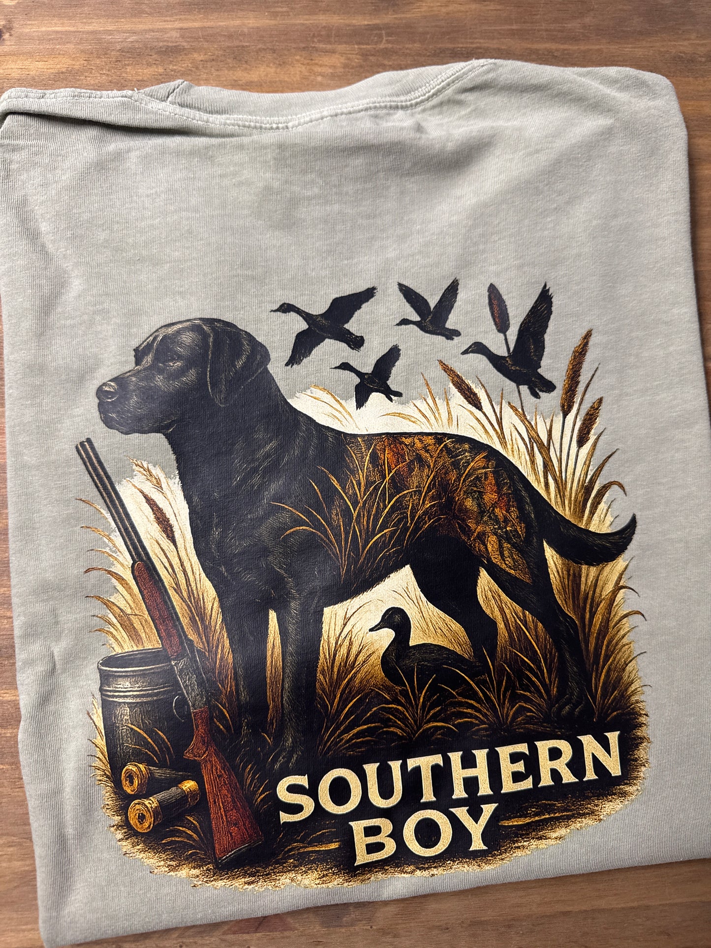 Southern Boy Ducks Dog