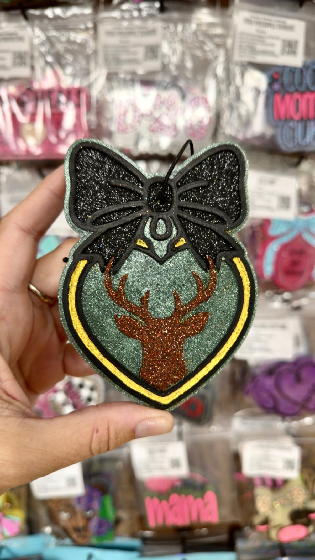 Bayou Baddie Freshie- Deer With Black Bow
