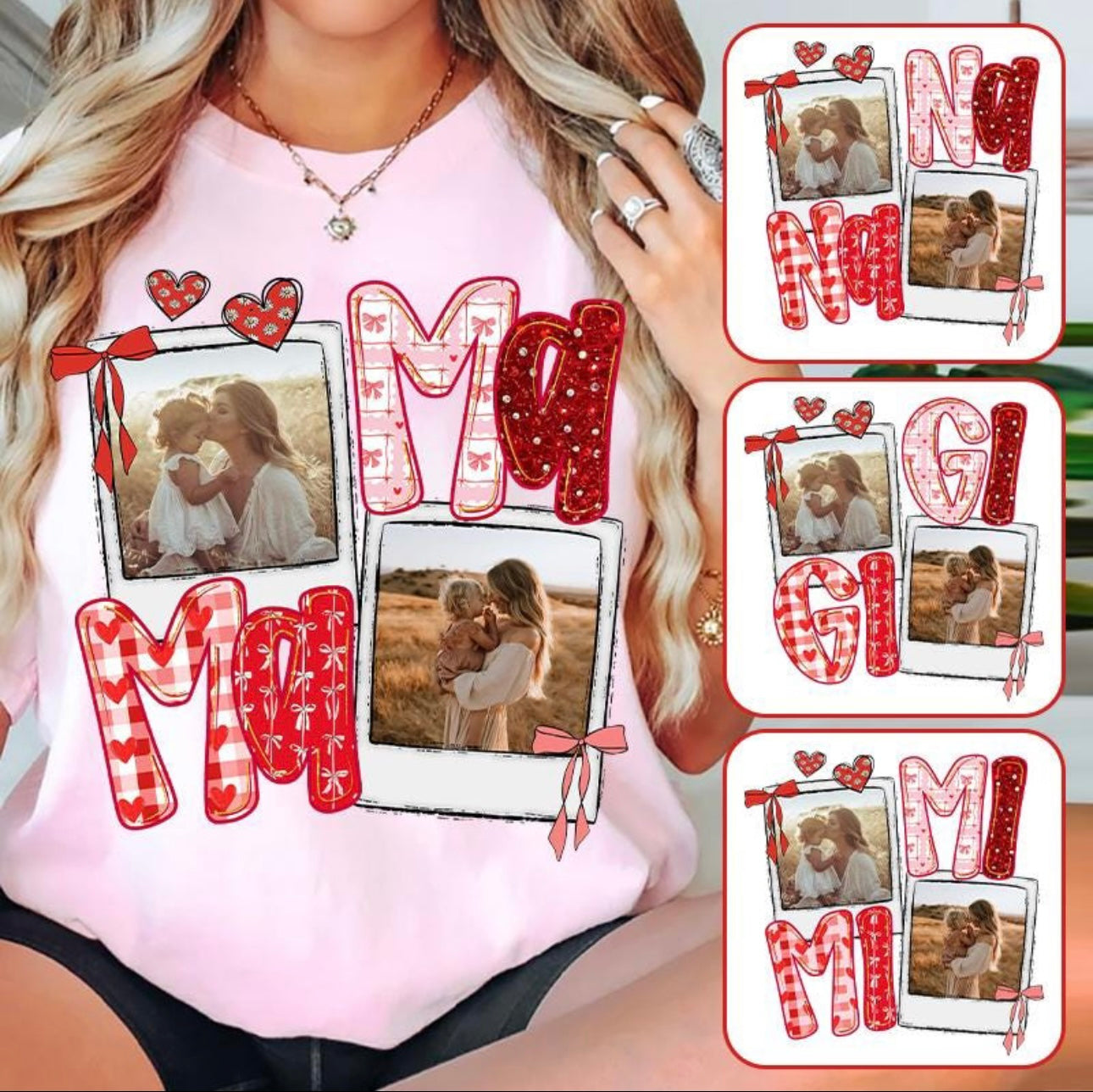 Custom Valentine Picture Graphic Tee