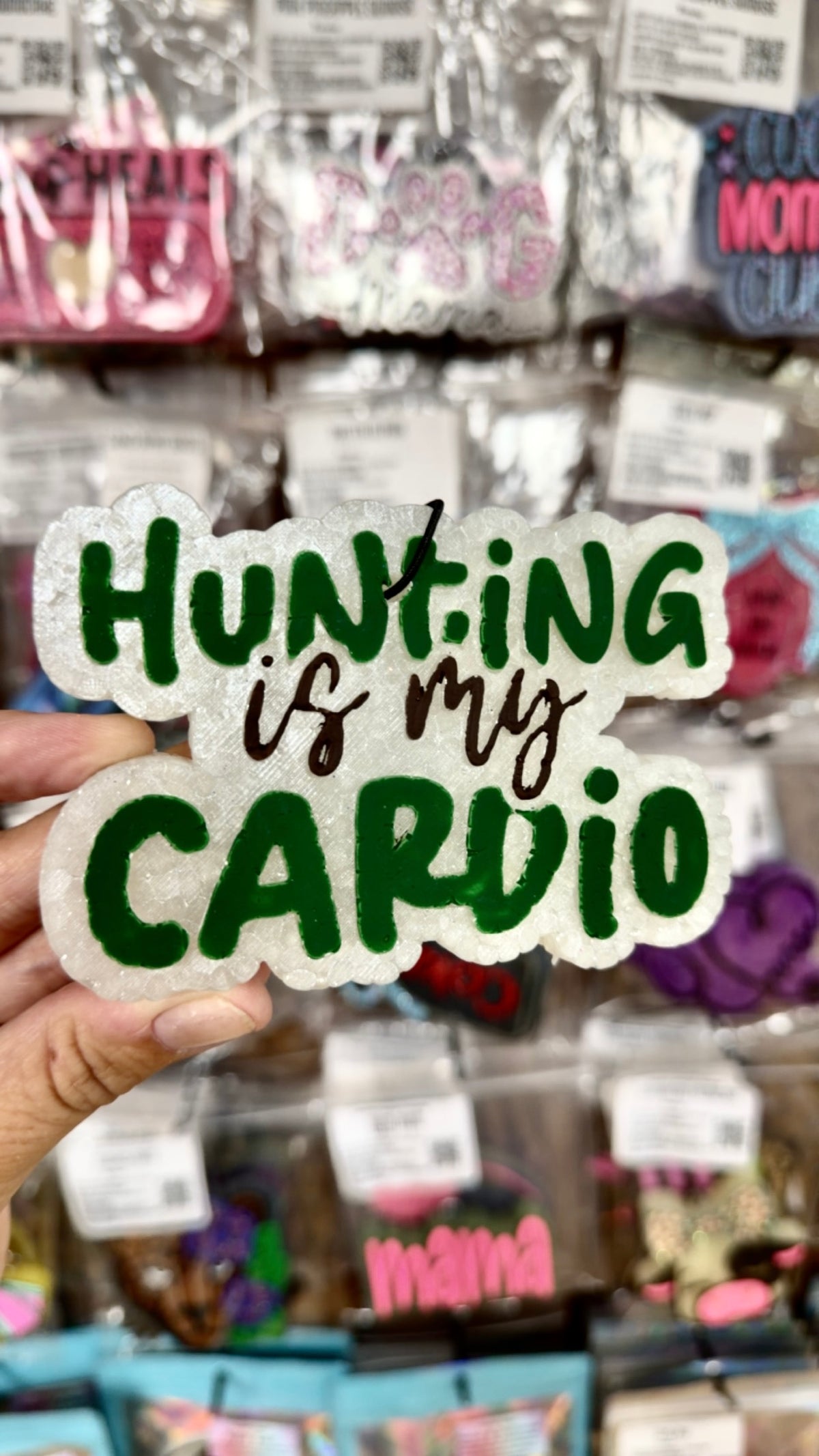 Vanilla Leather Freshie- Hunting Is My Cardio