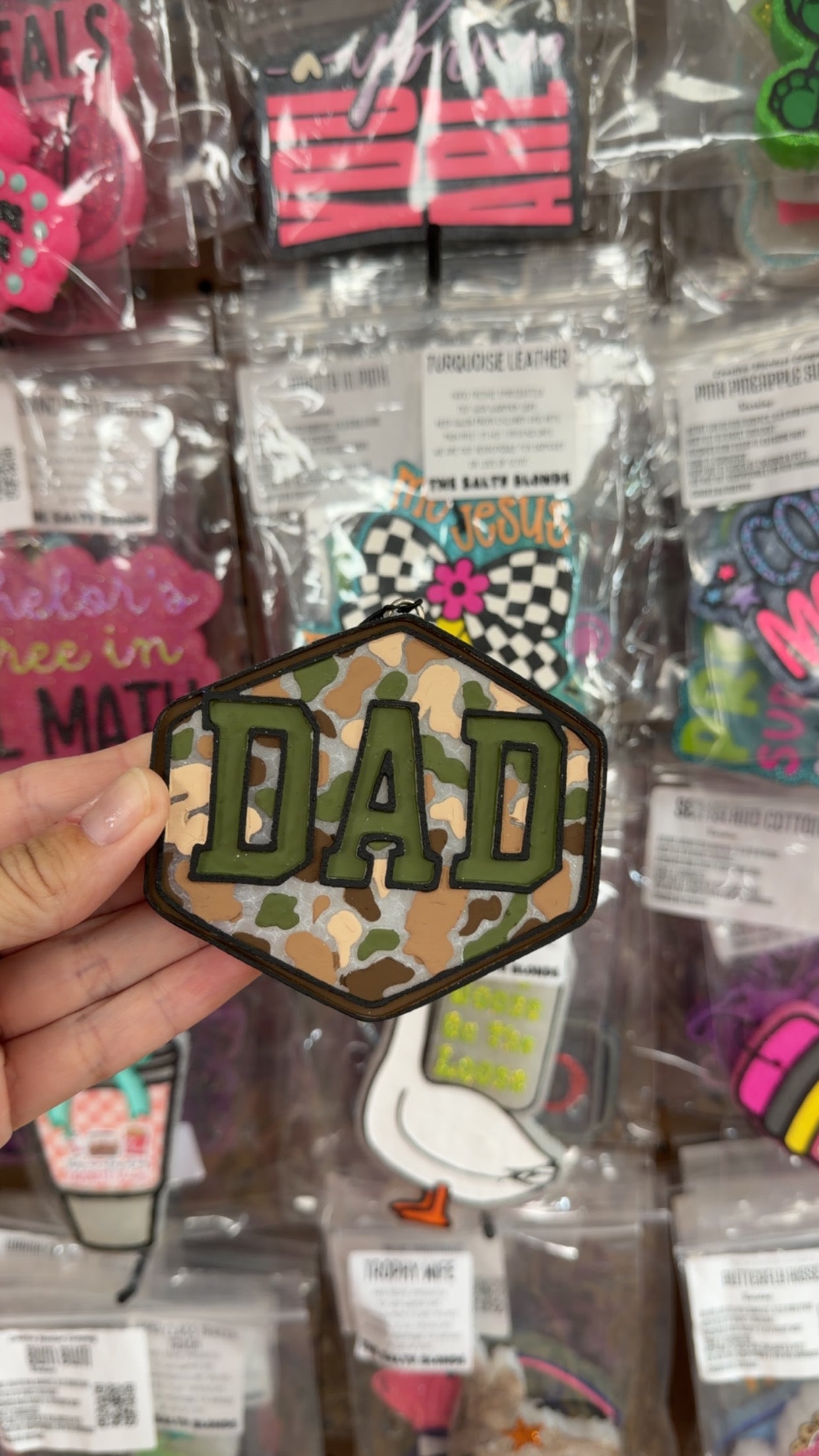 Gingham Hero Freshie- Camo Dad
