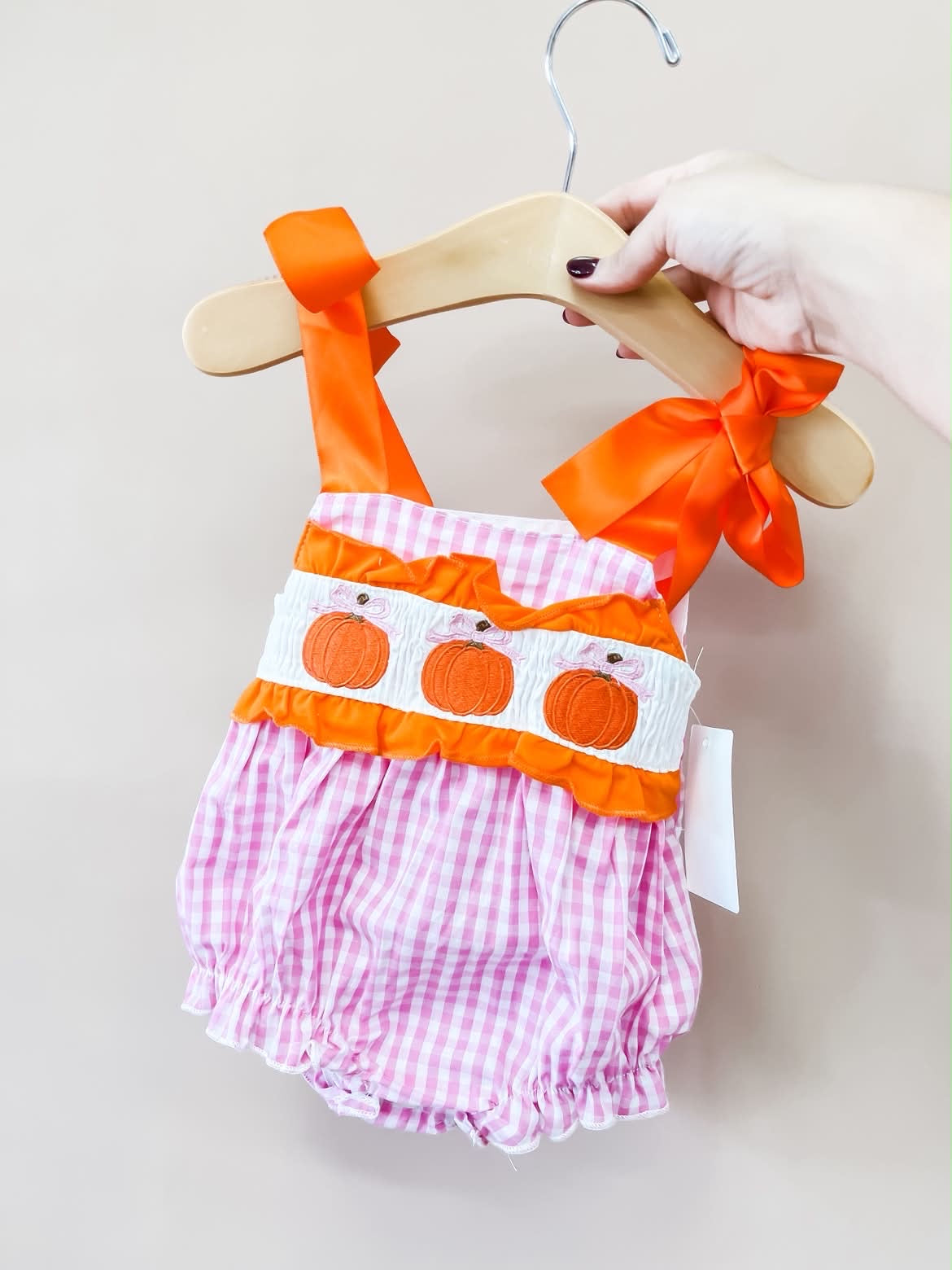 TTB Pumpkin Patch Princess Romper 091026