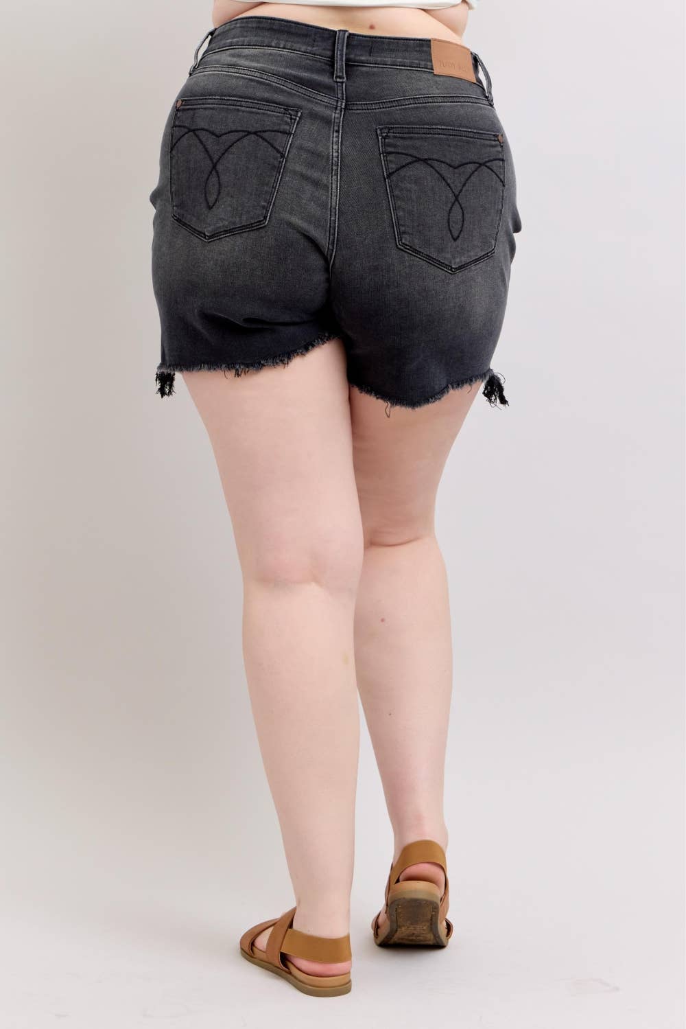 Long Cut Off 2 Button Dad Shorts