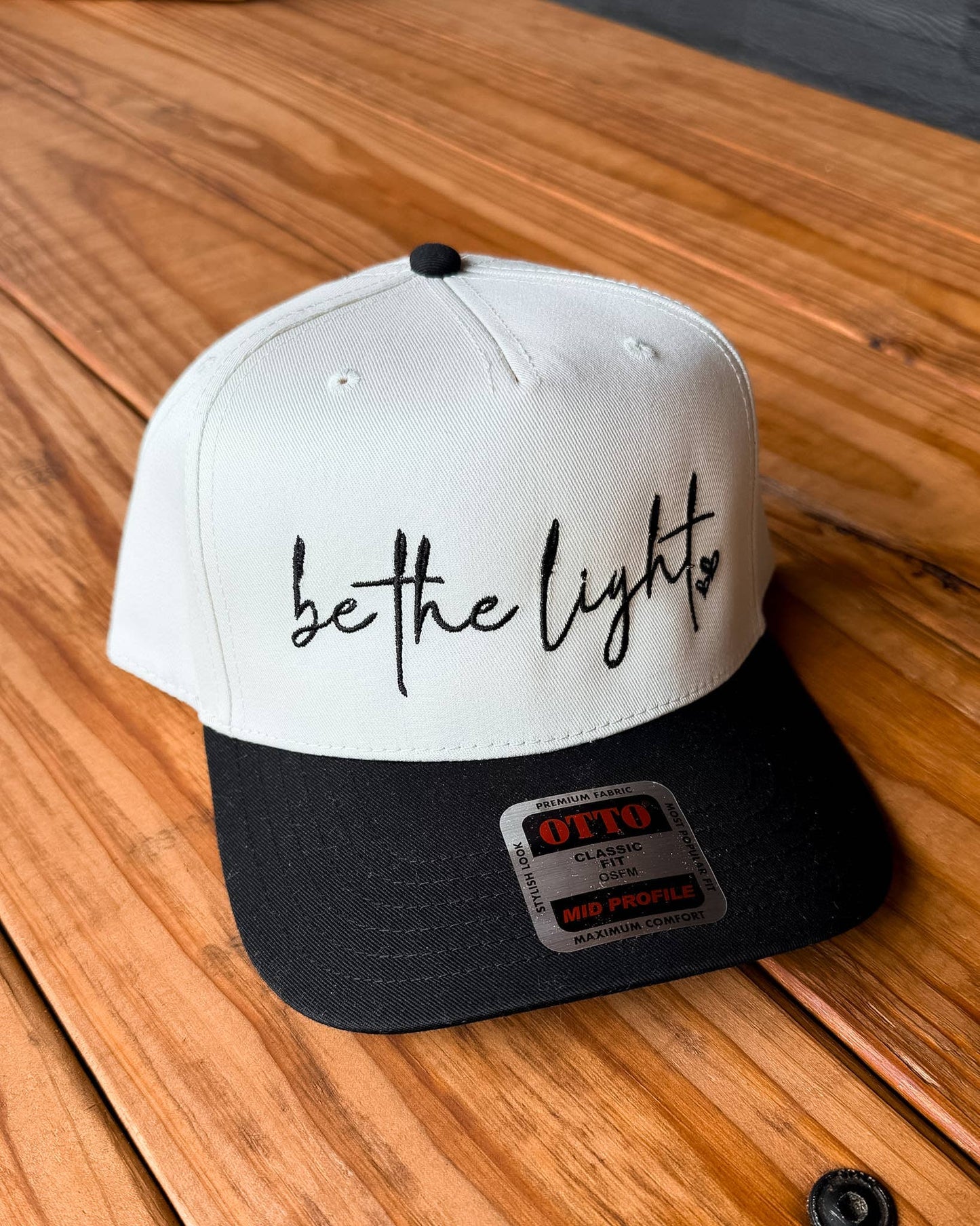 Be The Light Embroidered Trucker Hat