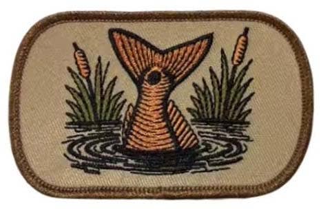 Embroidered Red Drum Fish Patch Iron On