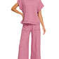 Cotton Slub Tee & Pants 2pc Set  Zenana