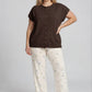 PLUS RAW EDGE SLEEVELESS LIGHTWEIGHT CARDIGAN