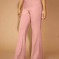 High Waist Straight Leg Pants Women's Work Trousers
