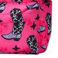 Fuchsia Boots Patter Backpack