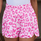 66 Leopard/Checkered High Waisted Athletic Shorts (S-XL): Blue Leopard / Missy / XL