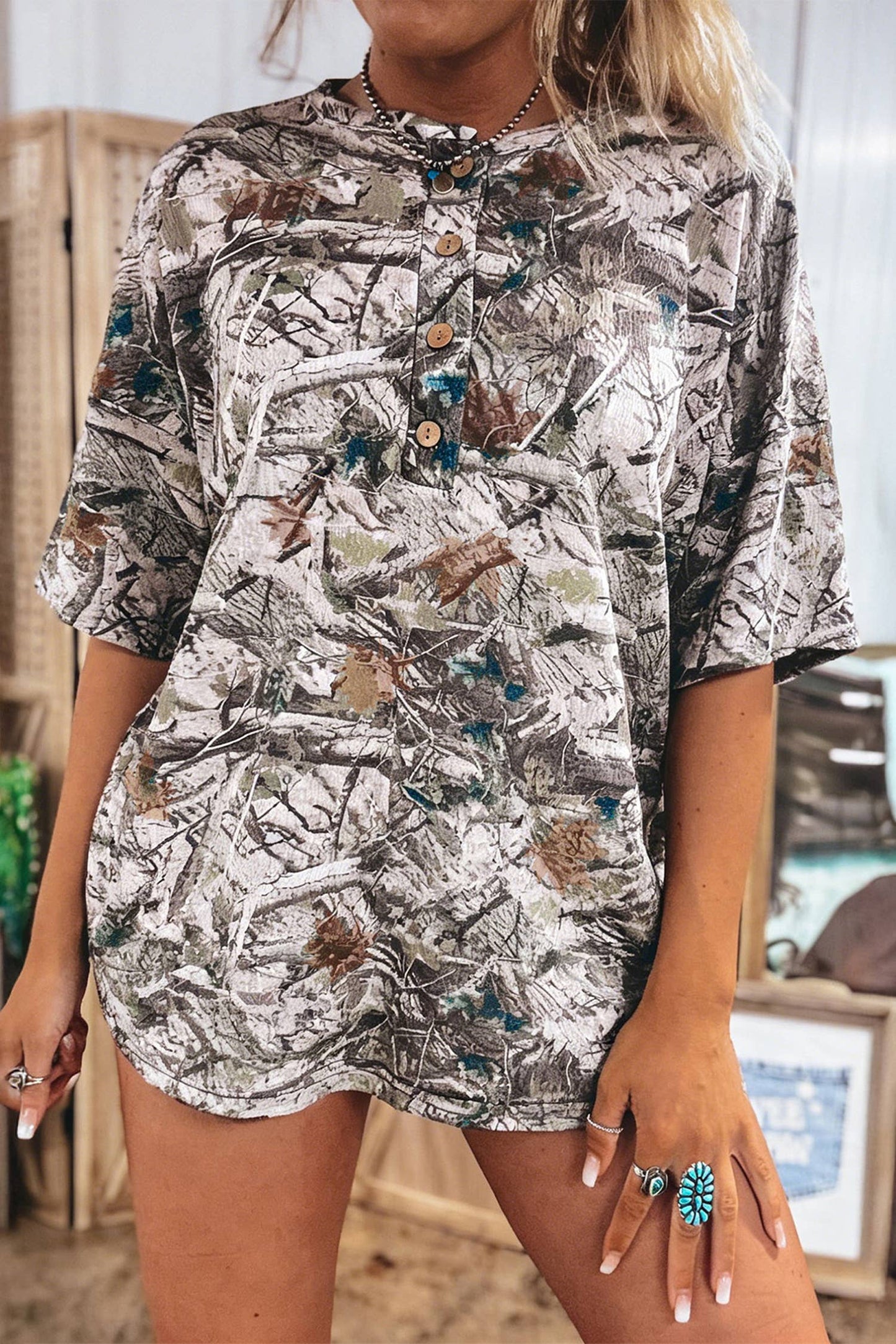 Western Apparel Summer 2026 Dark Camo Oversized Tee