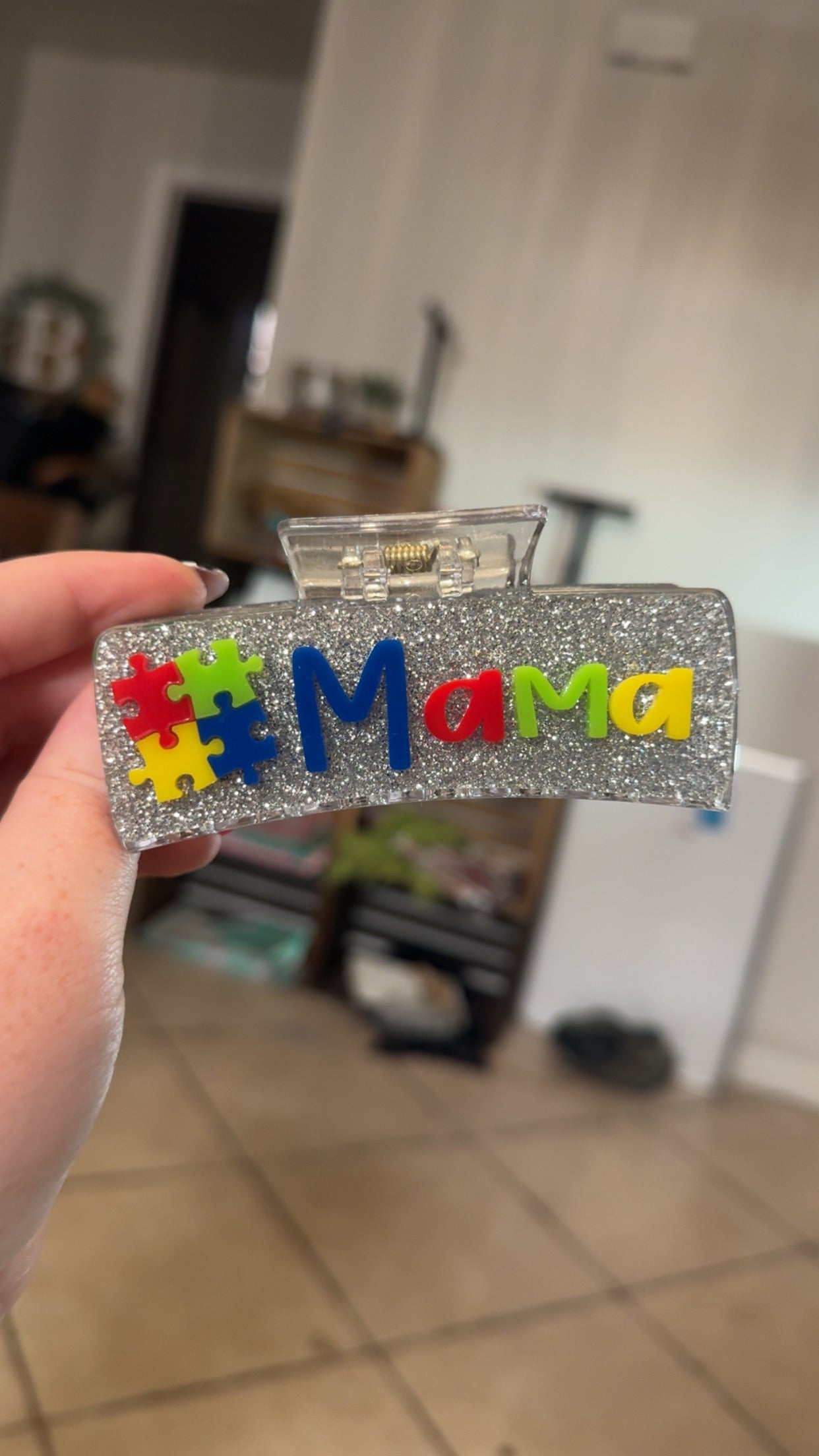 Autism Mama Claw Clip