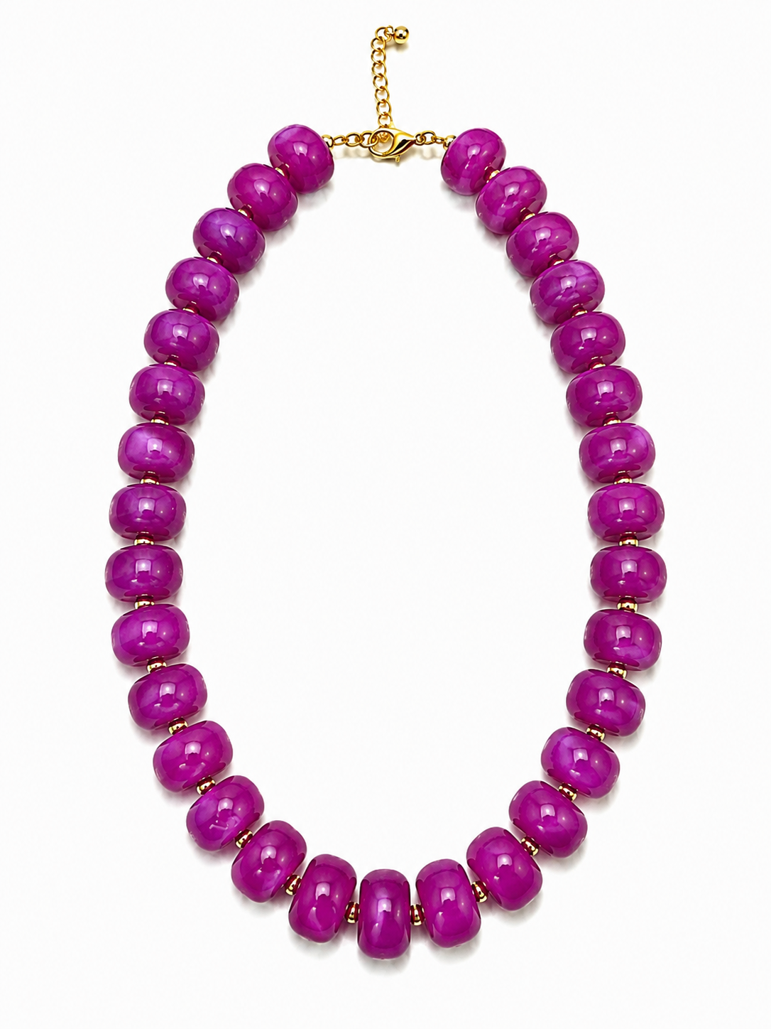 Luxe Marbled Beaded Candy Necklace