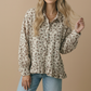 Collared Floral Peplum Hem Babydoll Shirt