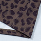 V Neck Collar Leopard Print Top and Shorts 2pcs Set