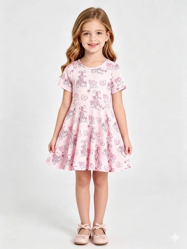 Castle Girls Short Sleeve Dress