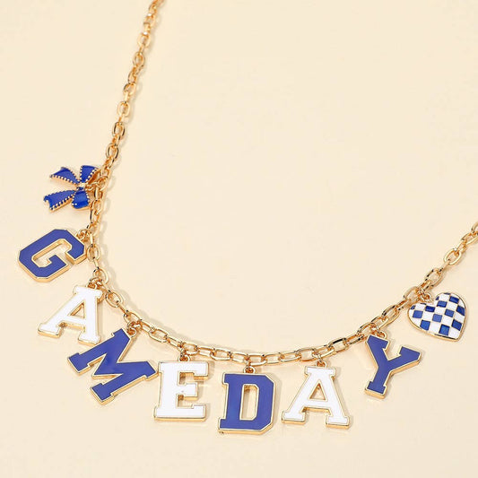 GAME DAY Letter Charm Necklace