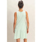 Sleeveless Crewneck Tiered Mini Dress