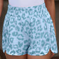 66 Leopard/Checkered High Waisted Athletic Shorts (S-XL): Blue Leopard / Missy / S
