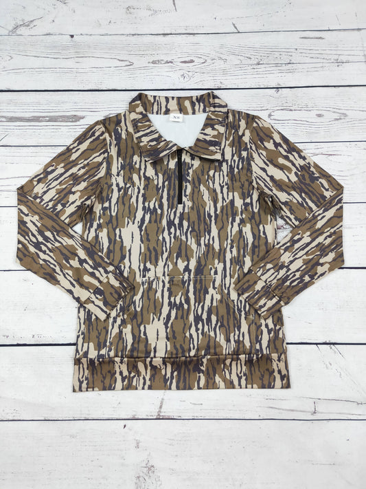 Camouflage Printed Women Pullover
