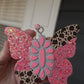 Pink Leopard Butterfly Freshie