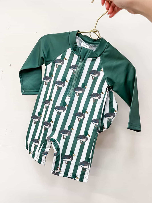 TTB Mallard Duck Stripe Swimsuit