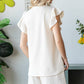 Ruffle Sleeve Top and Shorts Lounge Set