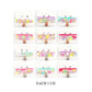 12 SET OF 4 - Kids Heart Charm Butterfly Beaded Stretch Bracelet Earring Set