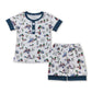 Flutter sleeves duck baby girls summer romper