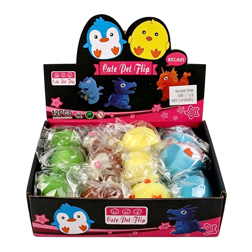12PCS - Cute Animal Squeeze Squishy Stress Relief Toy