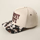 TROPHY WIFE 3D Embroidered Cow Print Brim Trucker Hat