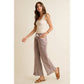 GINGHAM LACE RUFFLED PULL ON PANTS