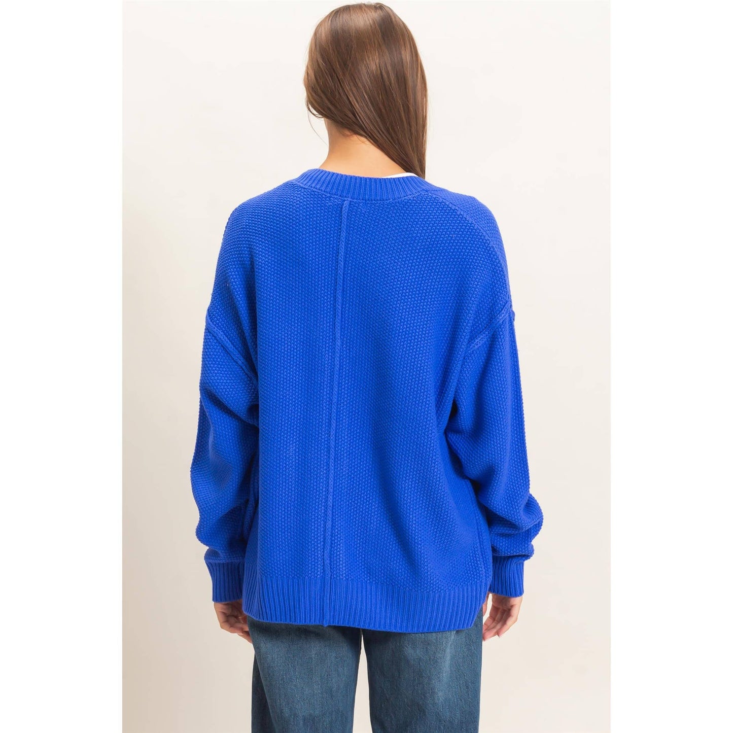 Smith Oversized Knit Buttoned Cardigan