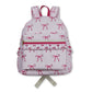 Pink bow polka dots ruffle kids girls backpack