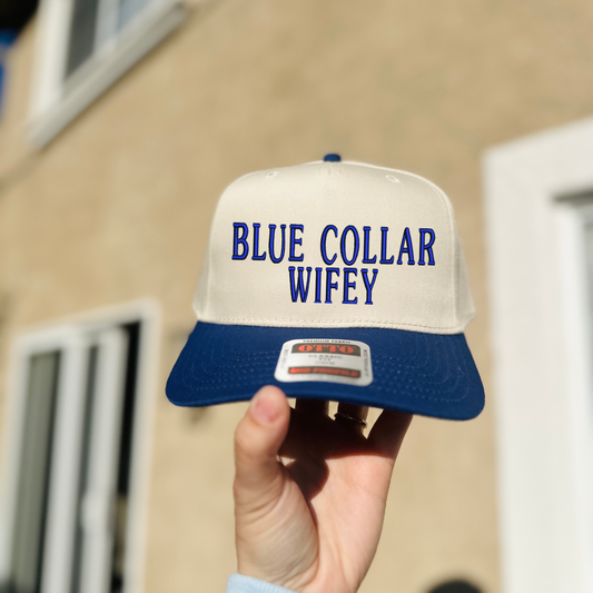 BLUE COLLAR WIFEY Embroidered Hat
