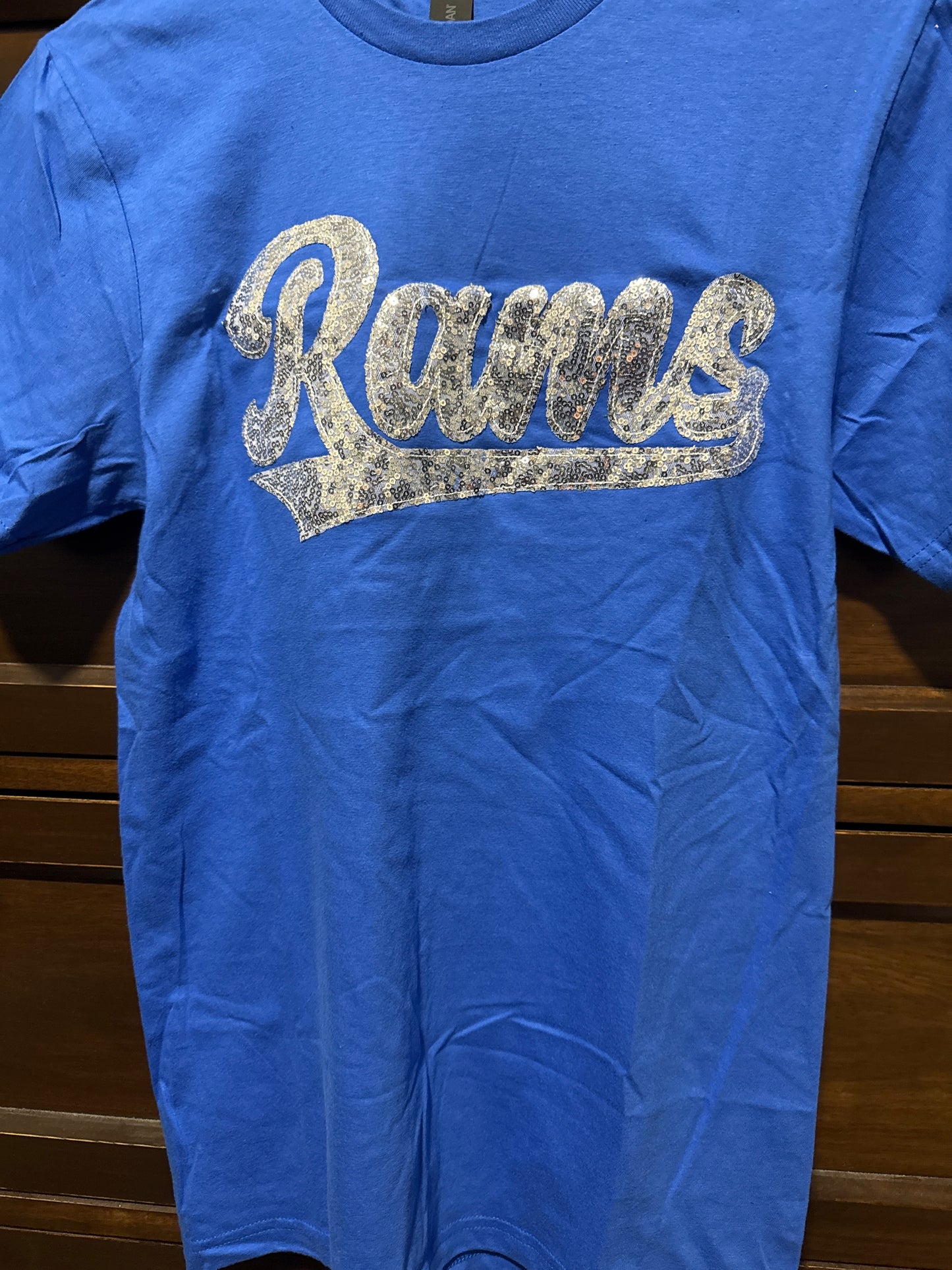 Rams Sequin Short Sleeve Shirts