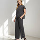 Cotton Slub Tee & Pants 2pc Set  Zenana